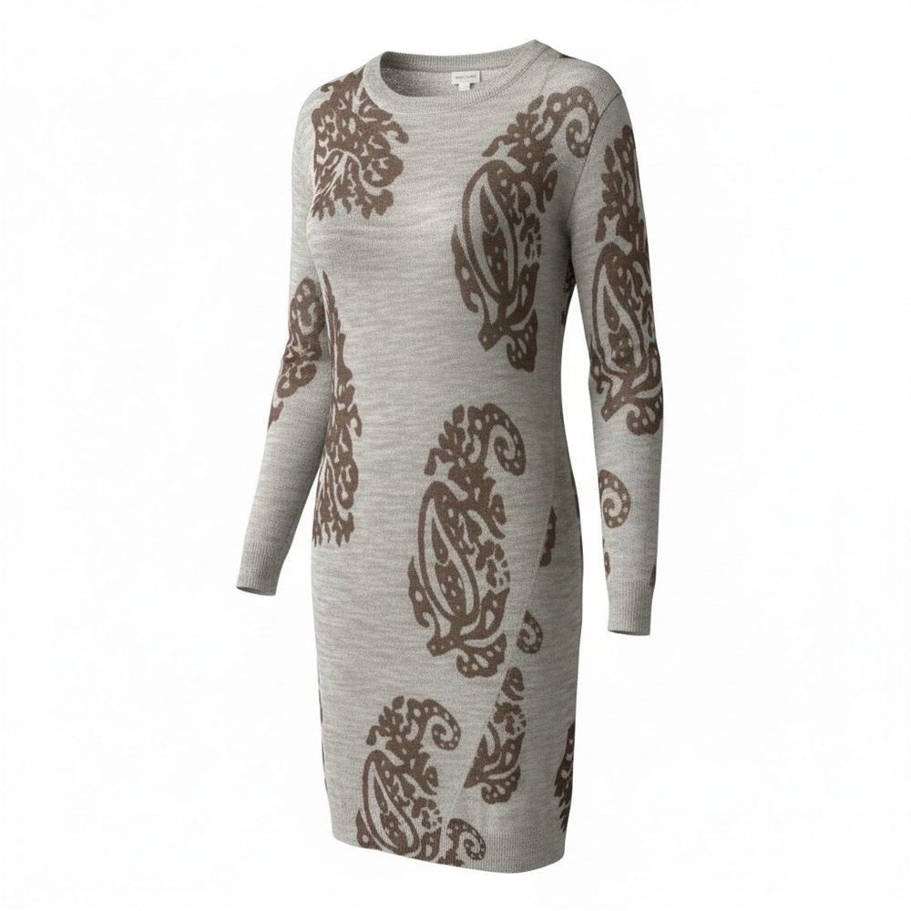 Dries Van Noten grey alpaca and wool blend knit dress - Picture 3 of 12